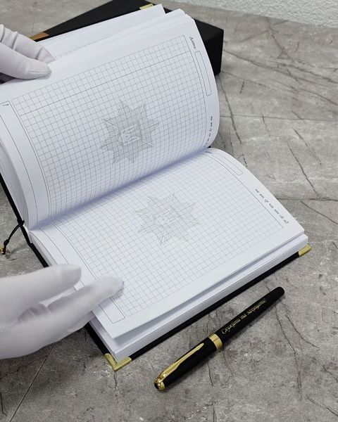 Блокнот для поліцейського чорний (Національна поліція), А5 (стандартний, 15х21см)